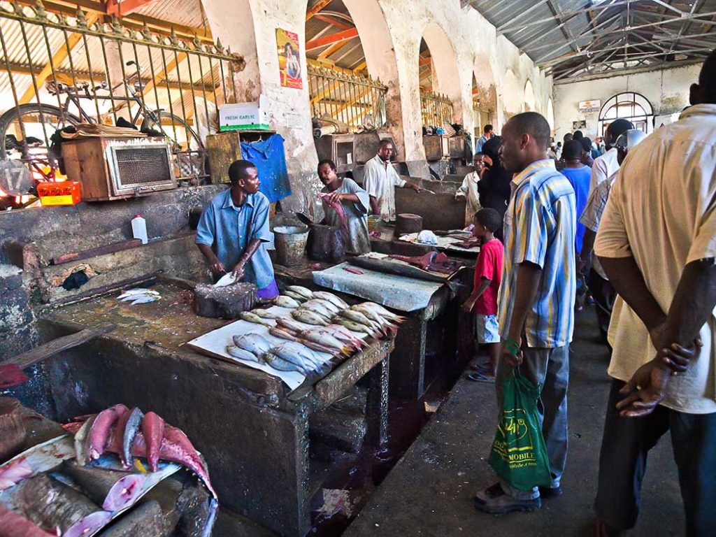Darajani Fish Market, Stone Town, Zanzibar, Tanzania