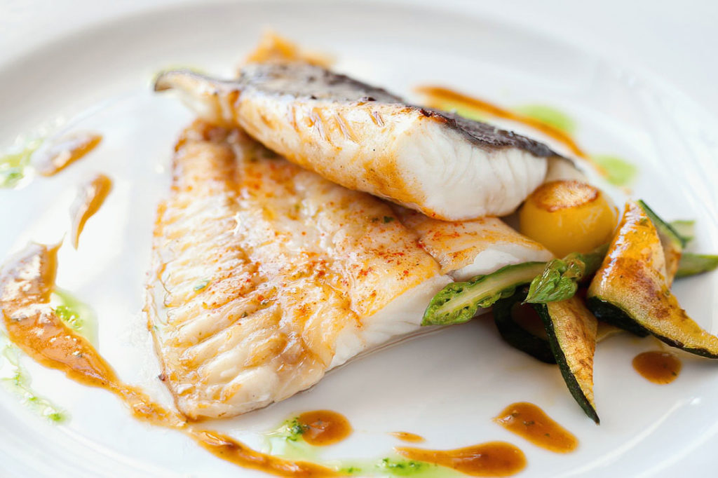 Grilled Turbot with Vegetables