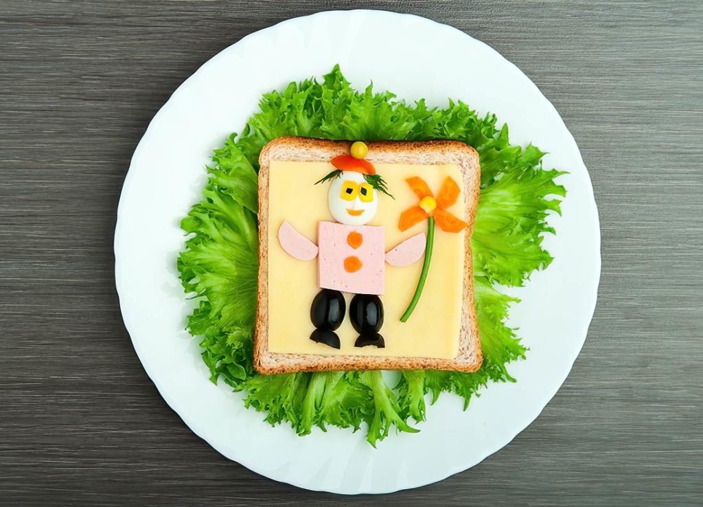 Creative kids sandwiches