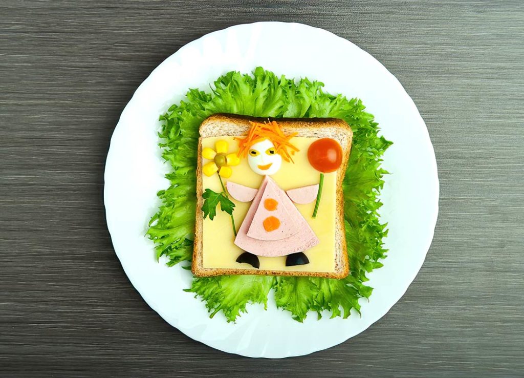 Creative kids sandwiches