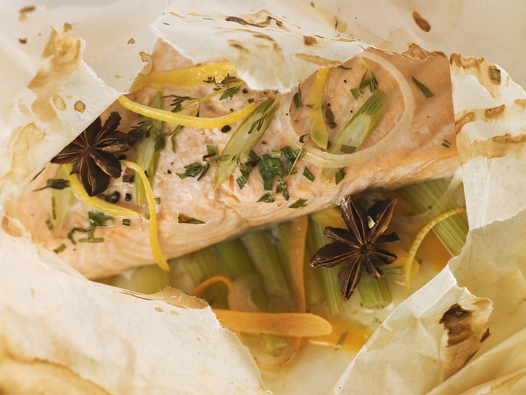 Salmon en Papillote