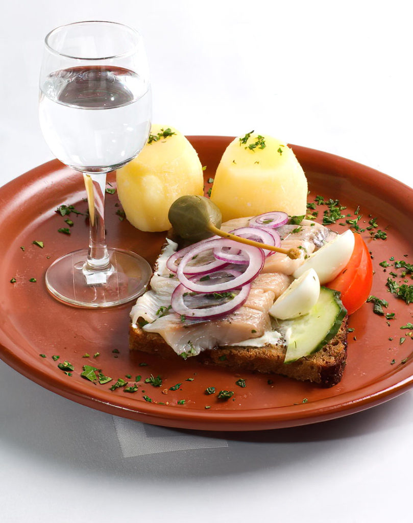 Traditional Swedish Herring Sandwich (Sillmacka)