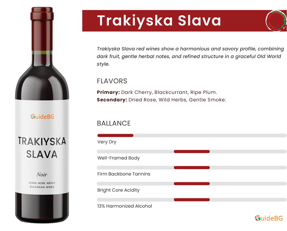 Trakiyska Slava WIne - Wine Profile