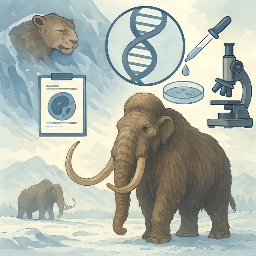 Can extinct animals like the woolly mammoth or cave lion be revived from frozen DNA? Explore the science of de-extinction — from cloning and CRISPR to permafrost discoveries — and the ethical questions of bringing back long-lost species.