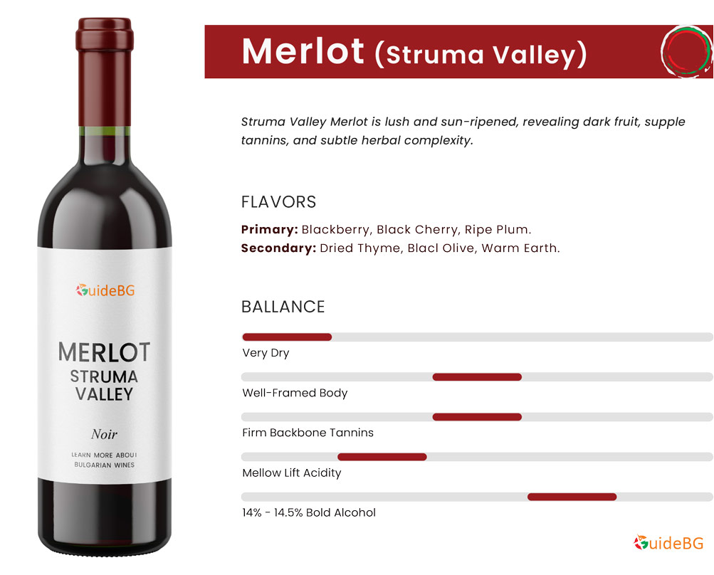 Struma Valley Merlot - Wine Profile