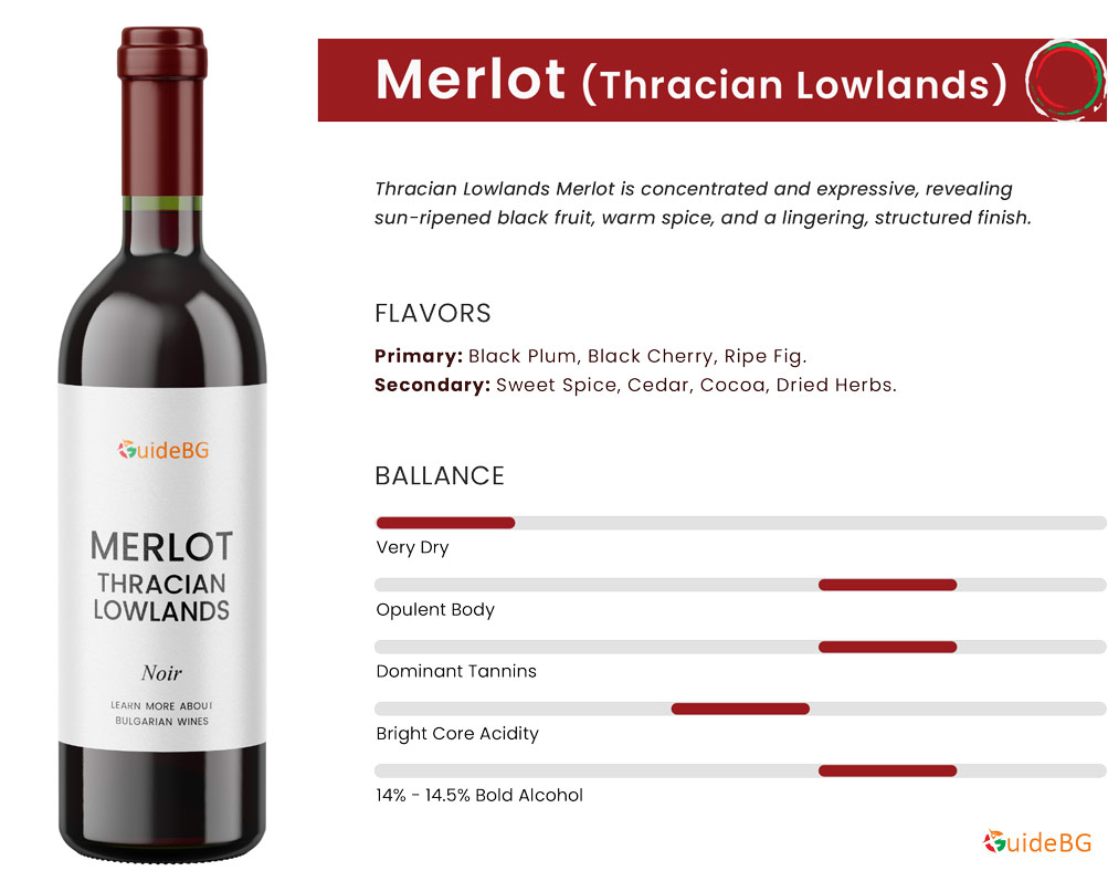 Thracian Lowlands Merlot Bulgaria - Wine Profile