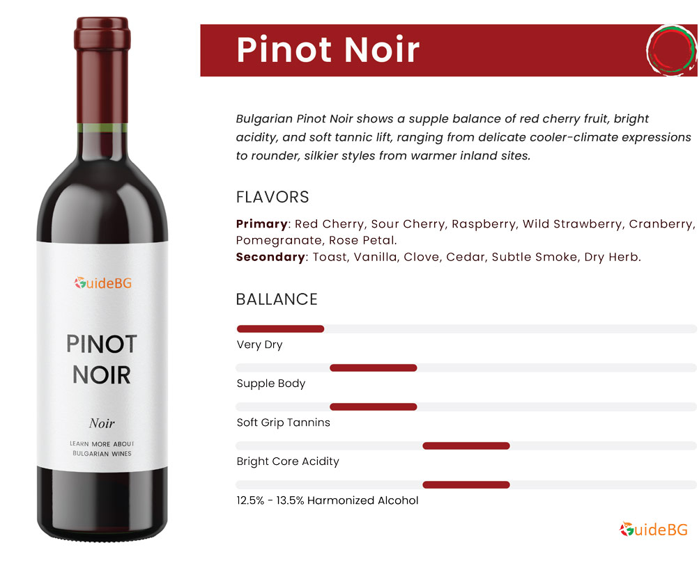 Pinot Noir - Bulgarian Wine - Profile